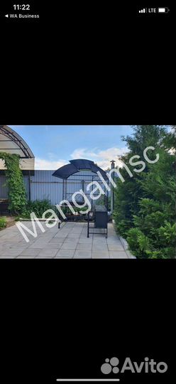 Мангал с крышей лофт