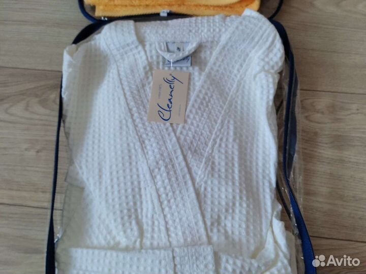 Банный набор халат и полотенце