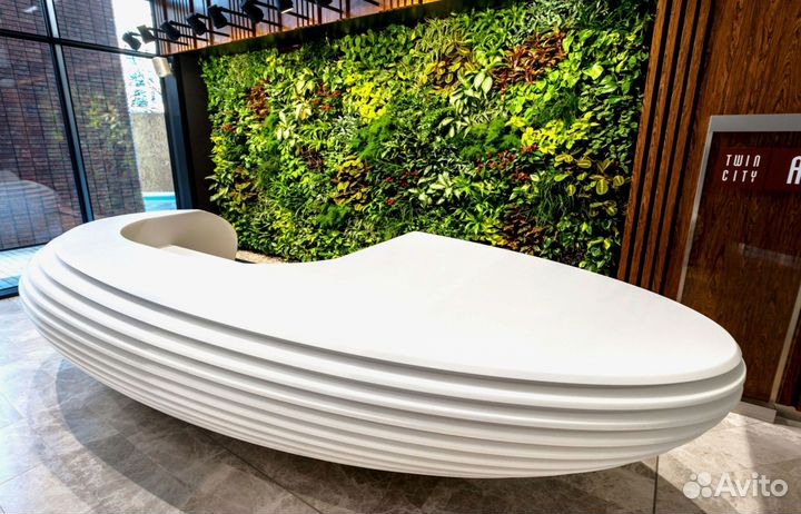 Барная стойка для приемной кварцевого агломерата