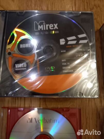 DVD-R, DVD+R, DVD-RW, CD-R, коробочки для дисков