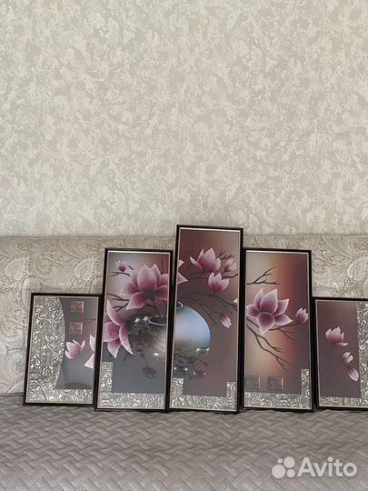 Картины(триптих) вышивка русной работы