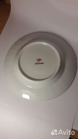 Тарелка лфз. Кобальт. Позолота