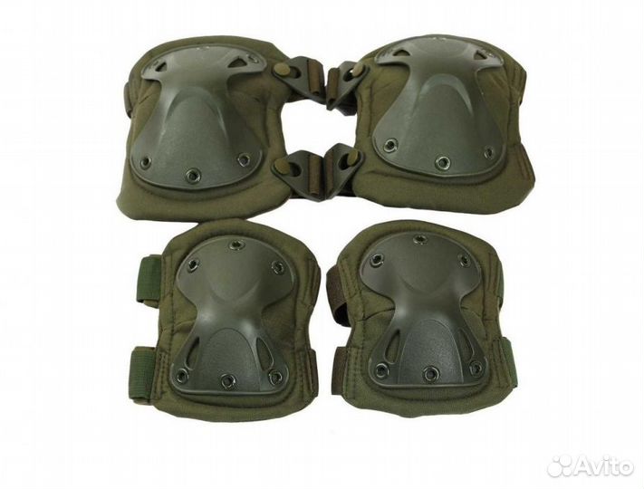 Комплект наколенники+налокотники оливк. зеленый