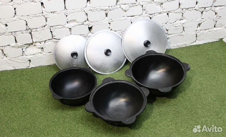 Казан чугунный с печкой