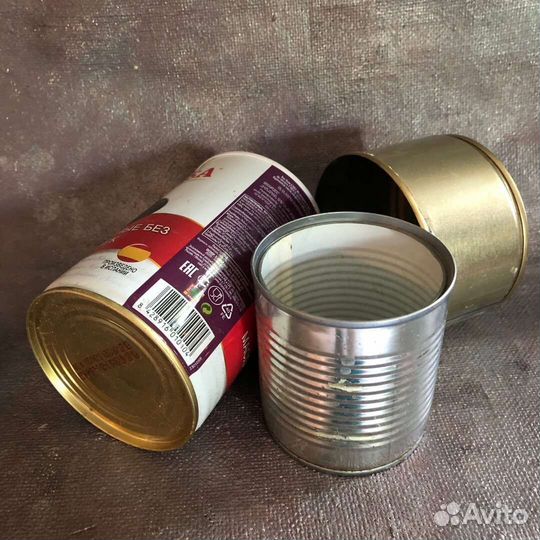 Банки жестяные железные консервные
