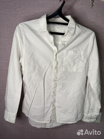 Белая рубашка zara на мальчика