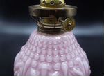 Керосиновая лампа 19 в.розовое молочное стекло