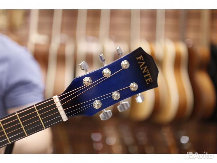 Fante FT-R38B-BLS синий санберст акустическая гита