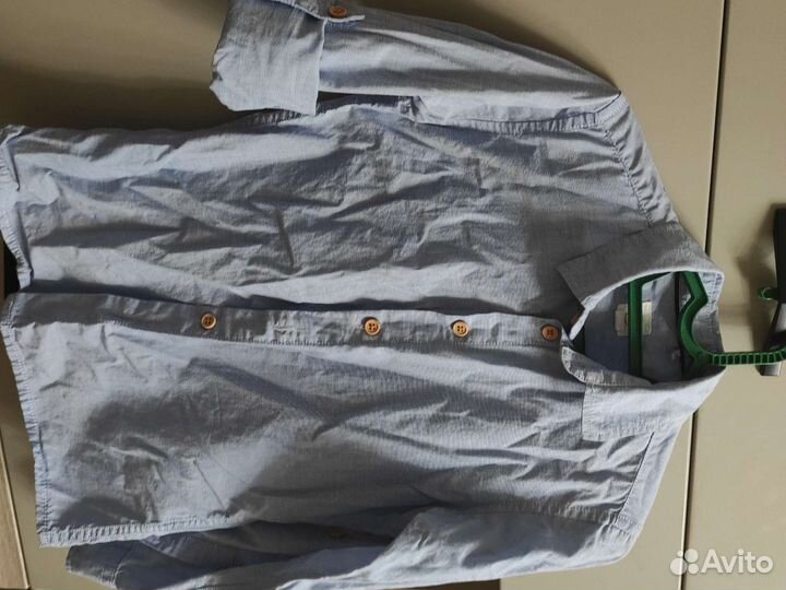 Школьная рубашка короткий/длинный рукав