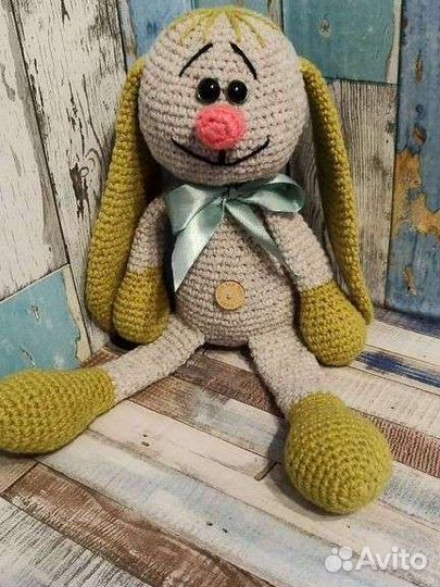 Вязаные игрушки заяц