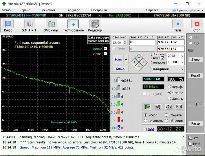 Внешний (переносной) жесткий диск 500 Гб USB 3.0