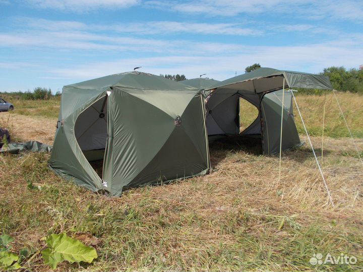 Палатка Куб 2,20-3К,3-сл+отст Уралзонт