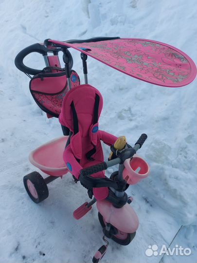 Велосипед коляска с ручкой бу