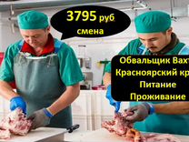 Обвальщик мяса Вахта Красноярский край с питанием