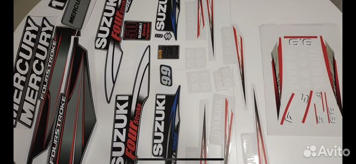 Плм Наклейка на колпак лодочного мотора