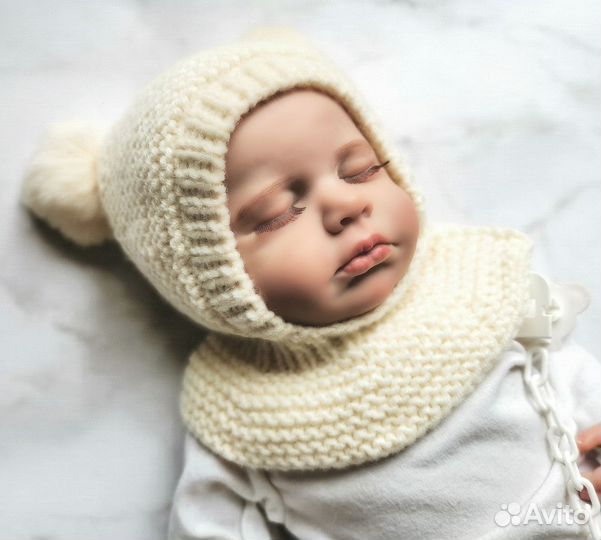 Шапка зимняя для новорожденных