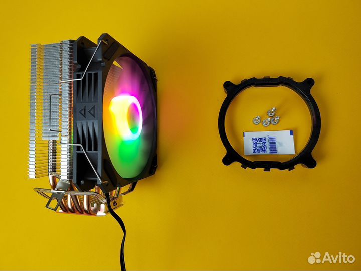 Кулер Башенный RGB свет 180 W 3PIN Универсальный