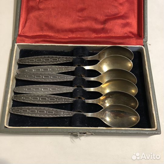 Набор чайных ложек мельхиор СССР