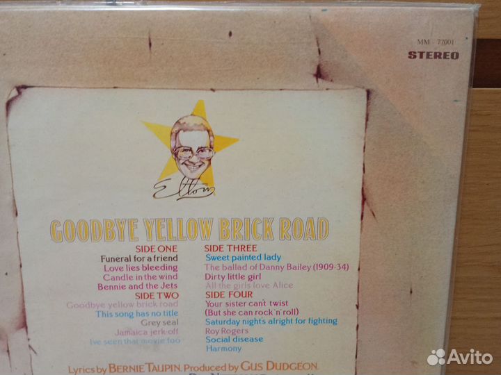 Elton John Goodbye yellow brick road 2LP