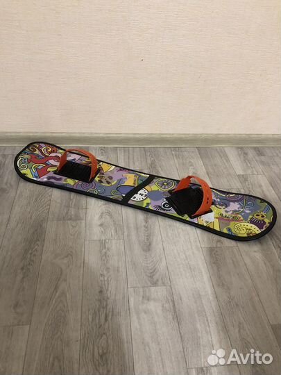 Новый детский сноуборд с облегченными креплениями