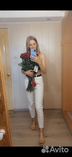 Джинсы белые женские