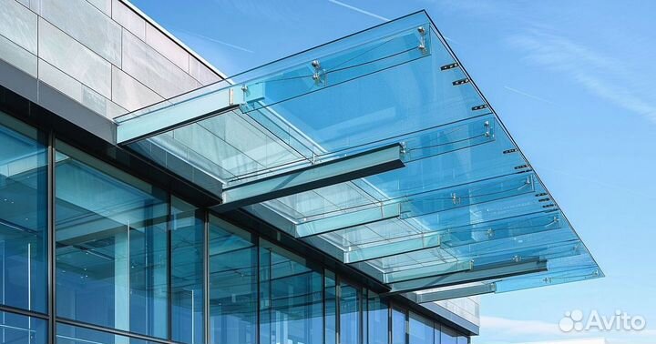 Стеклянный навес