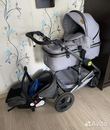 Коляска 3 в 1 (автолюлька уст.на шасси)