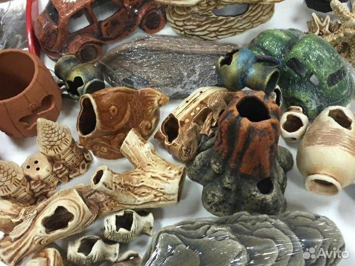 Поступление декора для аквариума из керамики