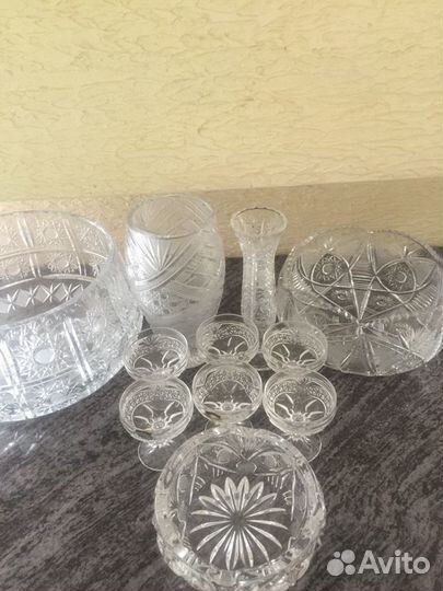 Хрусталь, стекло