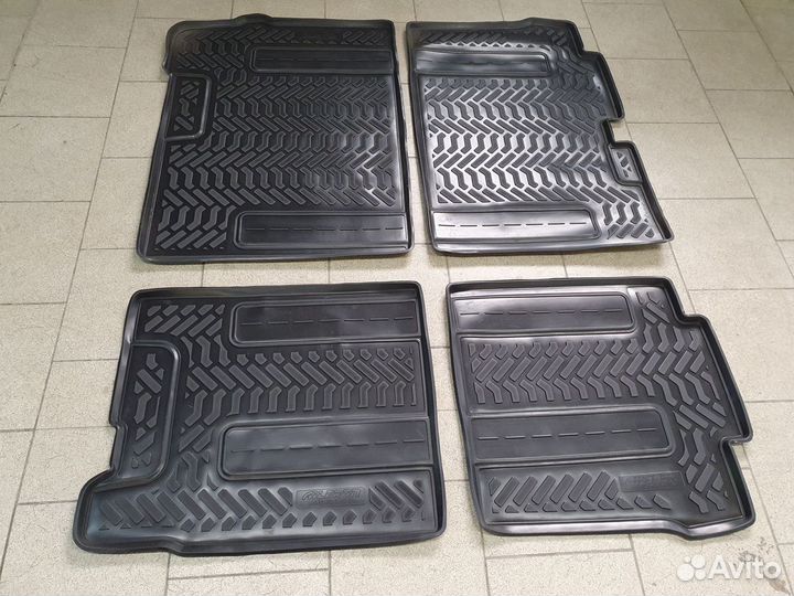 Коврики в салон Hyundai H-1 (2018-н.в.) 2 и 3 ряды