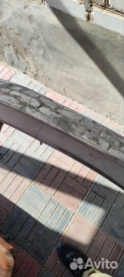 Накладка на передний бампер mitsubishi Pajero