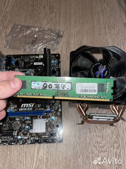 Комплект i7 4770 + 16gb ddr3 + h81m-e33