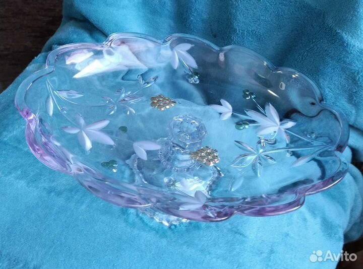 Ваза для фруктов богемия