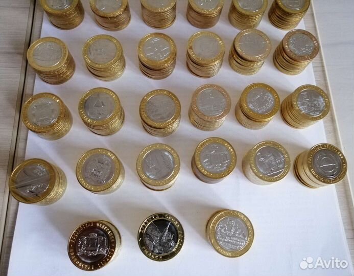 Коллекция монет 10руб Бим за 12 лет (39 монет)