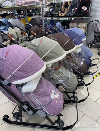 Коляска-санки Ника Детям 7-8к