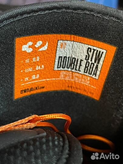 Сноуборд ботинки Thirtytwo Stw Double Boa - 44