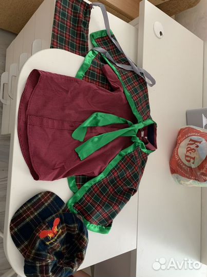 Костюм деда мороза, клоуна и сыщика