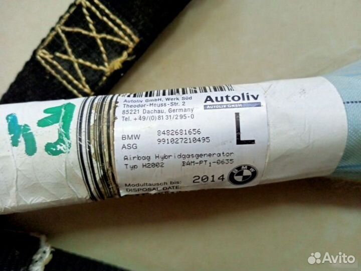 Подушка безопасности (шторка) Bmw 318I E46 M43