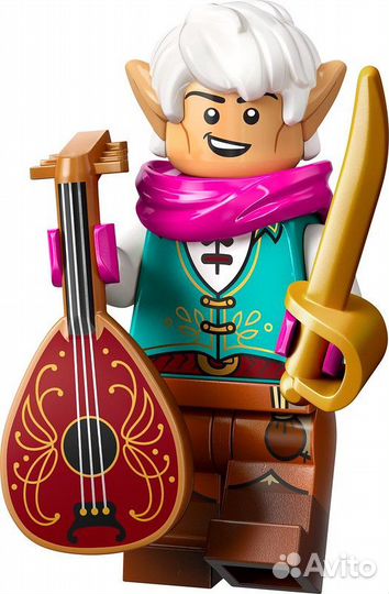 Lego Minifigures Dungeons & Dragons. Elf Bard 7104