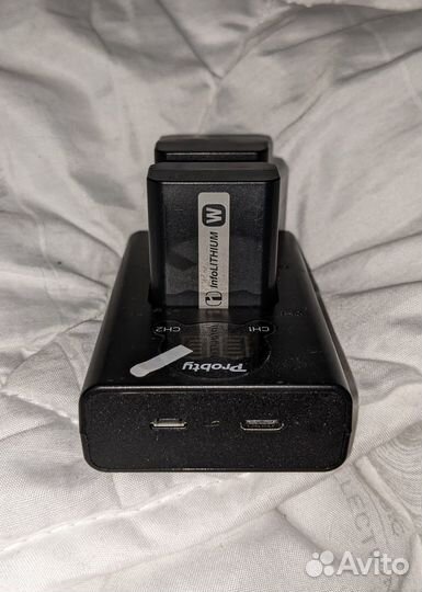 Зарядное устройство на 2 акб для Sony NP-FW50