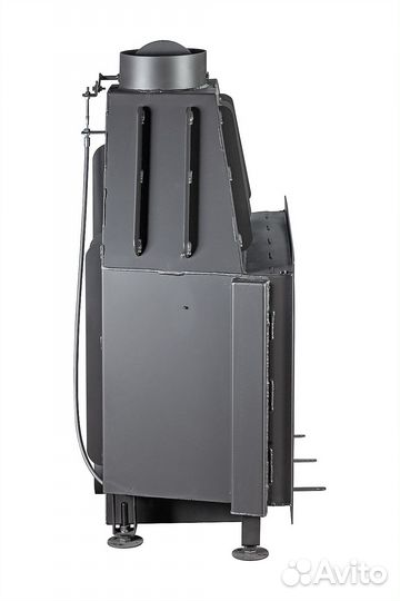 Камин Экокамин Альфа 800 B черный шамот