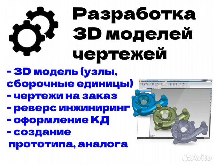 Реверс инжиниринг, создание прототипа, оцифровка
