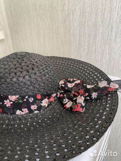 Стильная шляпа женская соломенная новая