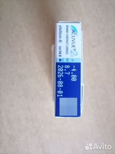Линзы контактные acuvue2 (4шт)