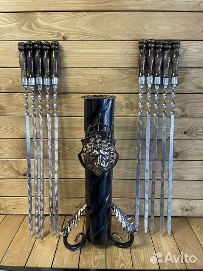Набор шампуров подарочный