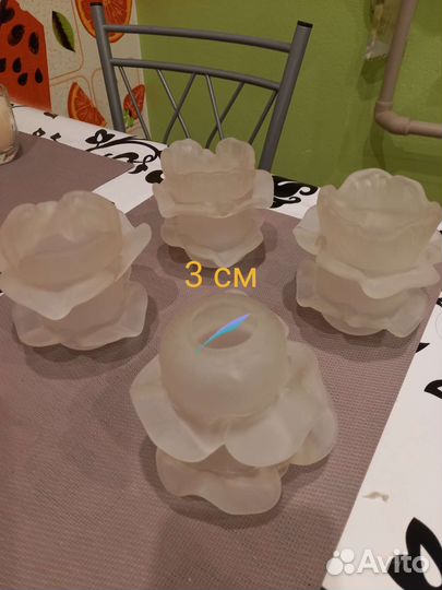 Плафоны для люстры. В наличии 4 шт. На цоколь Е14