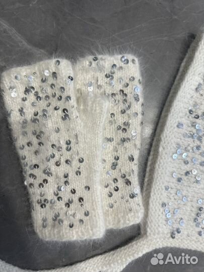 Шапка чепчик с пайетками