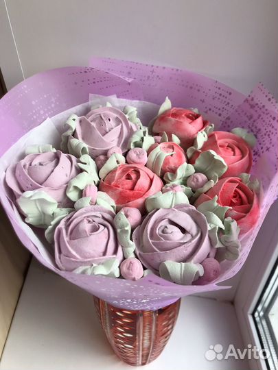 Сладкий букет из зефира