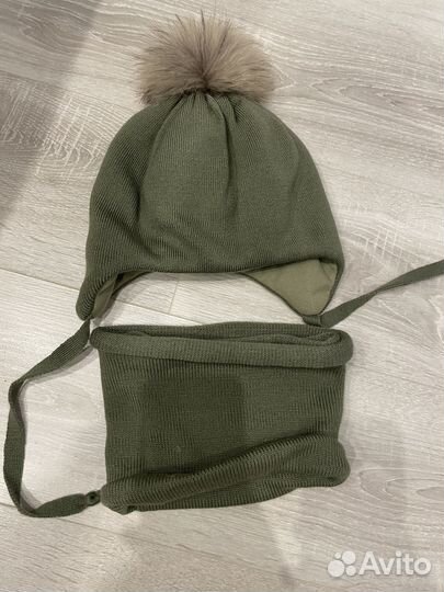 Шапка и снуд детский