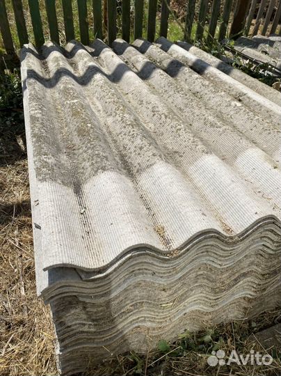 Шифер 7 волновой б/у около 30 шт